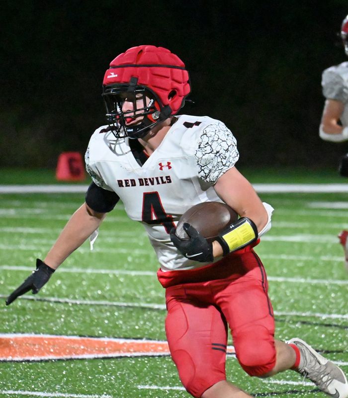 East Jordan senior Max Beal played a lot of football for the Red Devils over his career, with his final game coming Friday, Nov. 7 in a district championship at Glen Lake.