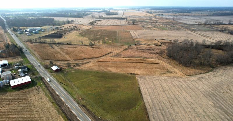 Land in Saline Township on Friday, Nov. 21, 2025, where a proposed data center will be built.