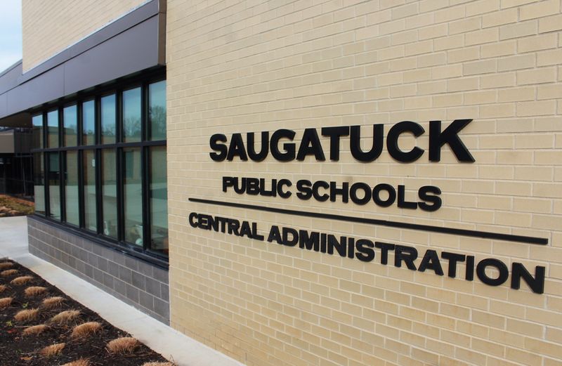 The central administration office for Saugatuck Public Schools is now located within the Saugatuck Middle/High School building.