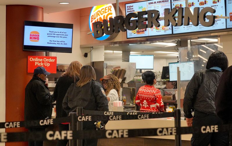 This was the last day of operations for the Burger King at the food court on the lower level of the Renaissance Center n Detroit on Wednesday, Nov. 26, 2025. With General Motors leaving the Renaissance Center and a variety of restaurants that have already left, this Burger King was the last to go from the food court.
