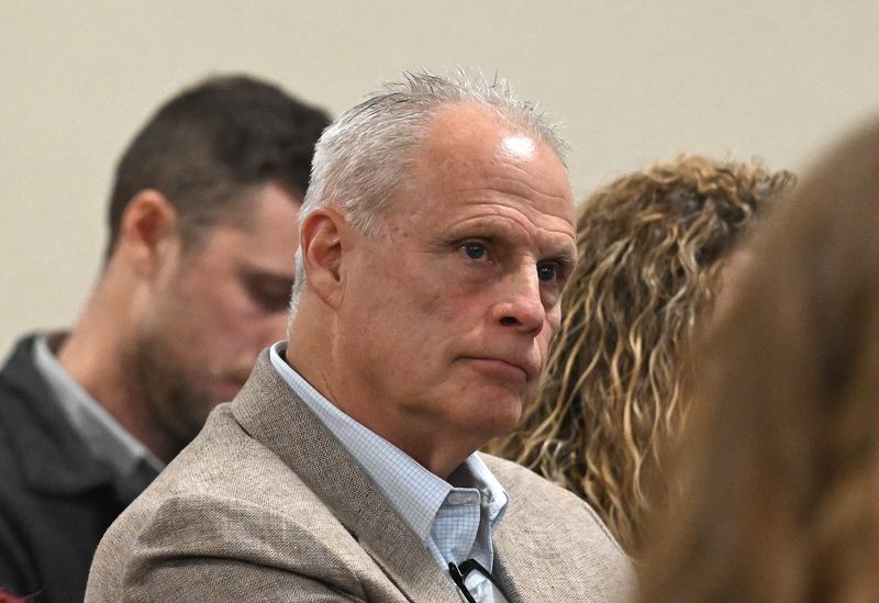 Oxford Center primary manager Gary Marken during the continuing preliminary examination of Tamela Peterson, owner and CEO of the Oxford Center, safety director Jeffrey Mosteller, primary manager Gary Marken and hyperbaric chamber's operator Aleta Moffitt in the death of a five year old, connected to the explosion of a hyperbaric chamber, with Judge Maureen McGinnis at the 52-4 District Court in Troy, Michigan on December 1, 2025.