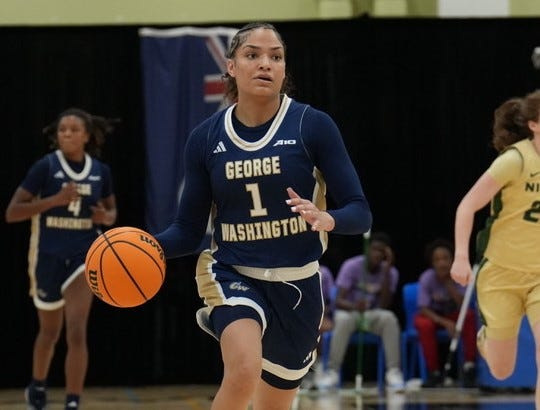 George Washington's Gabby Reynolds was named to the all-tournament team at the Grand Cayman Classic.