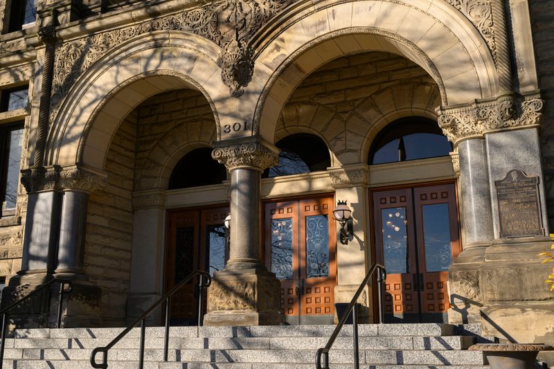 Bay City's City Hall in November 2025. Bay City is the core of Bay County, which lost 4,000 people from 2014 to 2024. But County Executive Jim Barcia said, "We're turning things around."