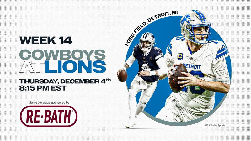 Detroit Lions vs Dallas Cowboys Week 14