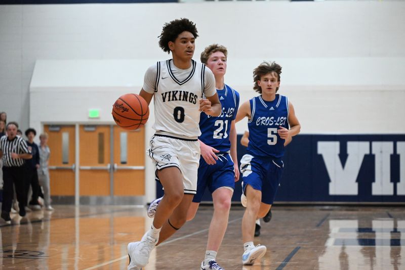 Marysville's Dae'Vion Brunhuber pushes the ball during a game earlier this season.