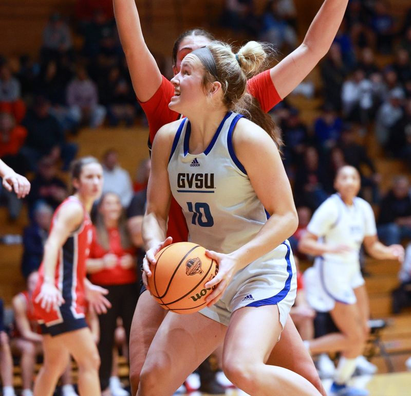 GVSU's MacKenzie Bisballe is finally close to 100% after a foot injury. She had 19 points on Thursday against Northern Michigan.