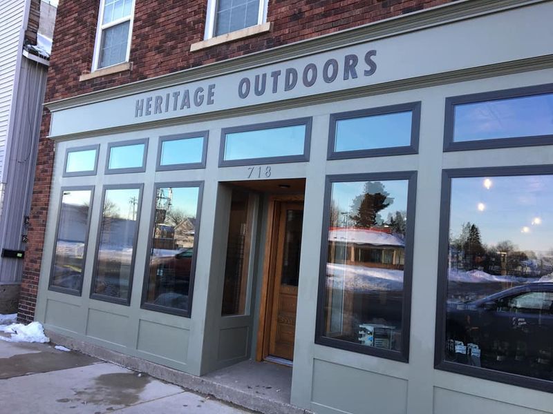 Heritage Outdoors, a retail store designed for outdoor enthusiasts, is located at 718 Ashmun St. in Sault Ste. Marie.