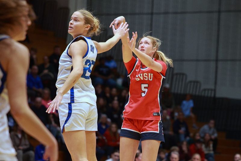 Saginaw Valley State's Kaitlyn Geurink, a Hamilton native, is a starter for the Cardinals.