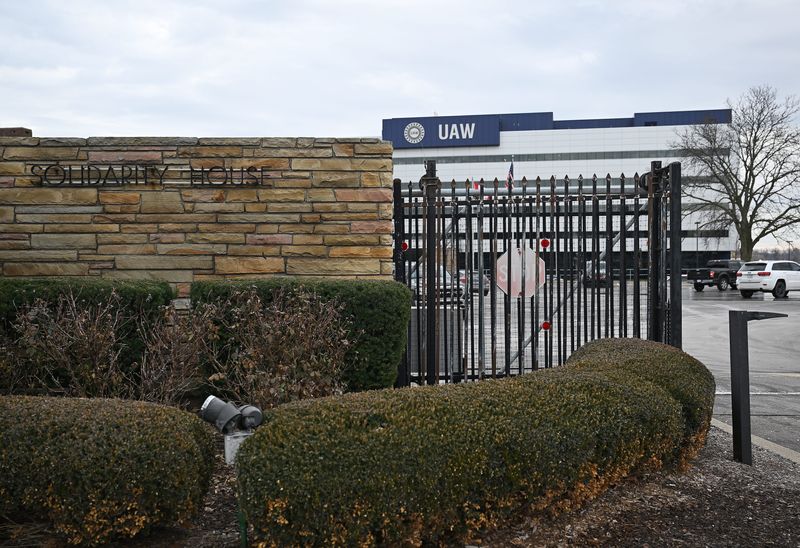 Exterior photo of the UAW Solidarity House on December 18, 2025, in Detroit, MI.