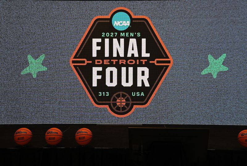 The logo for the 2027 Final Four in Detroit was unveiled in December.