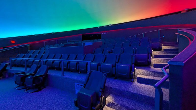 A view of the Michigan Science Center's renovated planetarium, which reopened in December 2025.