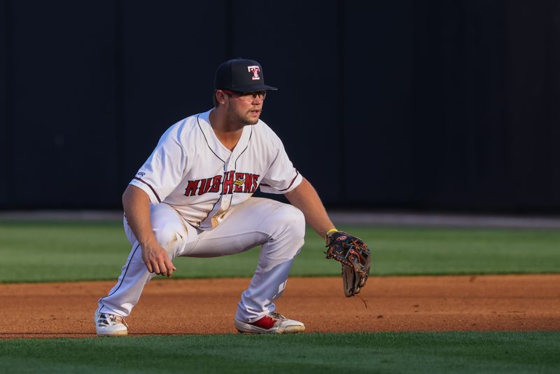 Detroit Tigers infielder Max Anderson plays for Triple-A Toledo Mud Hens against the Columbus Clippers on August 13, 2025, at Fifth Third Field in Toledo, Ohio.