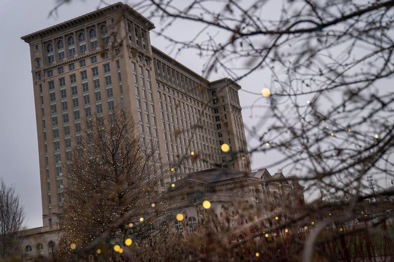 Michigan Central Station photographed on Monday, Dec. 22, 2025. Corktown features retail space and quaint housing and a thriving Michigan Central Station that once stood vacant.