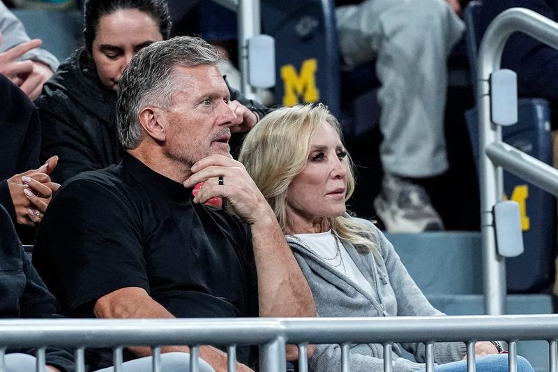 Michigan football head coach Kyle Whittingham watches the game between Michigan and USC during the first half at Crisler Center in Ann Arbor on Friday, Jan. 2, 2026.