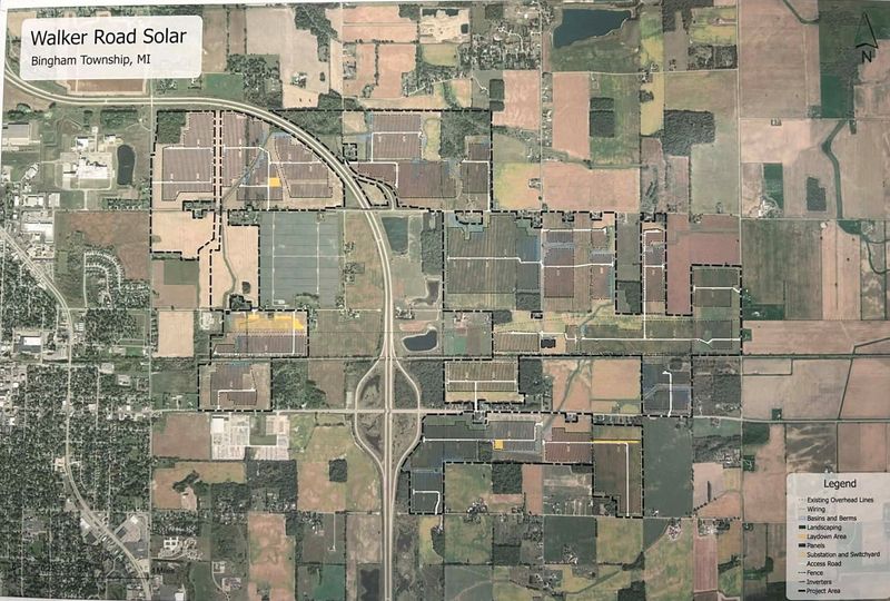RWE wants to build a solar farm on both sides of U.S. 127 in Bingham Township,