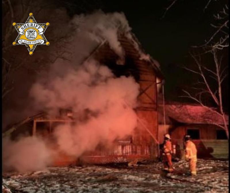 Firefighters respond to a fire at Yankee Road that resulted in one death on Jan. 21, 2026.