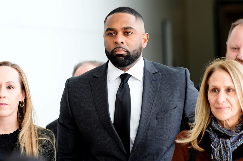 Former Michigan head football coach Sherrone Moore arrives at Washtenaw County 14A-1 District Court in Ann Arbor for a probable cause conference on Thursday, Jan. 22, 2026.