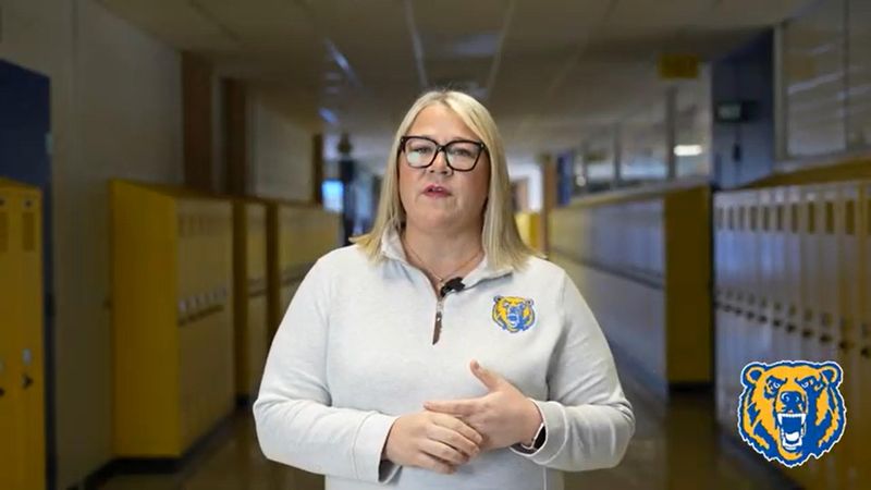 Amy Gee, Jefferson Schools' superintendent, is shown in a video made about the bond proposal.