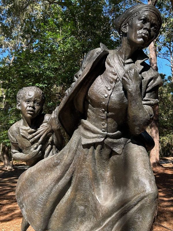 "Harriet Tubman the Journey to Freedom" sculpture created by artist Wesley Wofford.