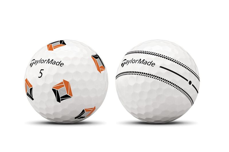 The TaylorMade TP5 and TP5x will be available in white, yellow, Pix and an updated Stripe version that comes with a dot to help golfers make their setup more consistent.