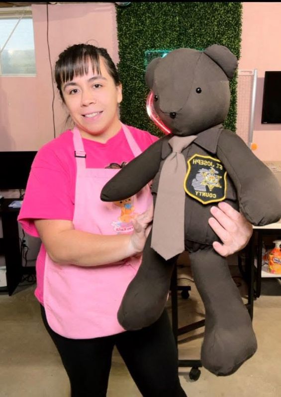 The St. Joseph County Sheriff's Office is working with Costuras Karla to provide special teddy bears to child victims.