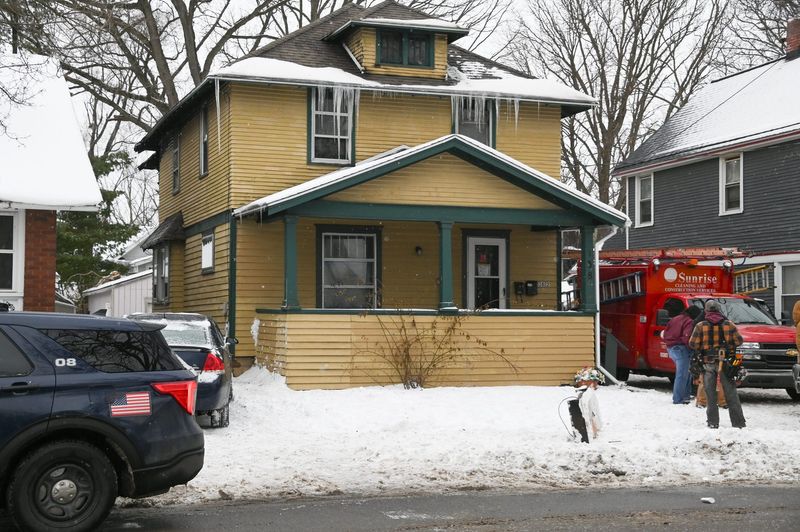 The scene of a house fire in the 100 block of South Clemens Avenue, pictured Tuesday morning, Feb. 3, 2026.