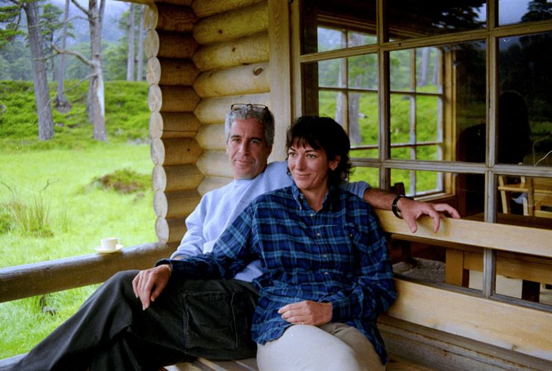 Ghislaine Maxwell and Jeffrey Epstein are seen in this image released by the Department of Justice in Washington, D.C., on Dec. 19, 2025 as part of a new trove of documents from its investigations into the late financier and convicted sex offender Jeffrey Epstein.