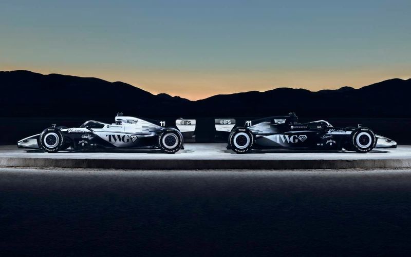 Cadillac revealed the first Formula 1 vehicle livery during Super Bowl Sunday on Feb. 8.