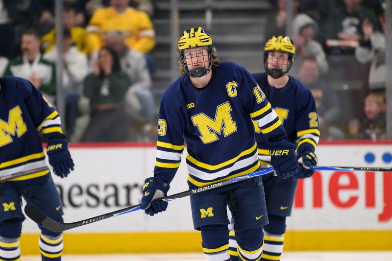 Michigan's T.J. Hughes has 50 points in 36 games, and during one stretch this season, he had a 15-game scoring streak, the longest streak in the nation this season.