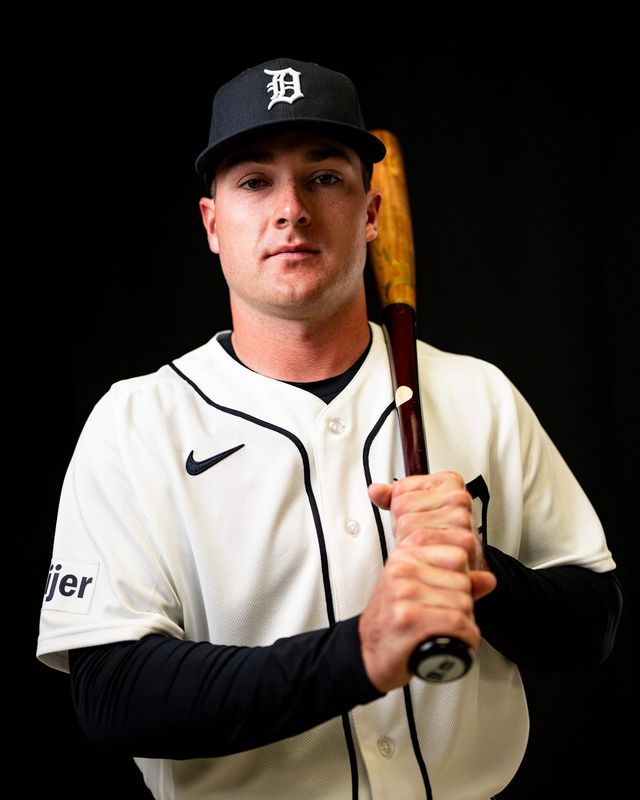 Detroit Tigers infielder Kevin McGonigle on picture day during spring training at TigerTown in Lakeland, Fla. on Tuesday, Feb. 17, 2026.