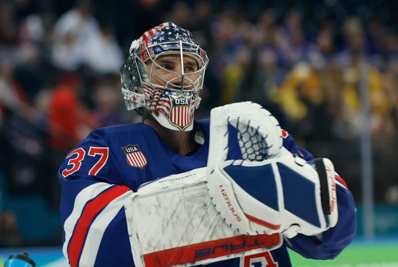 USA goaltender Connor Hellebuyck has allowed only three goals in three games at the Olympics.