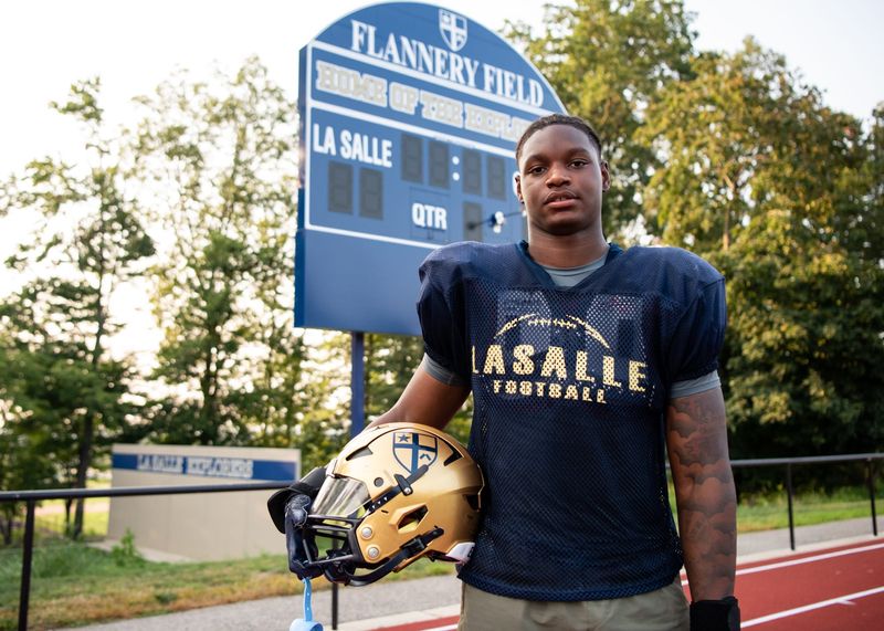 La Salle's 2025 football roster includes standouts like linebacker Zykee Scott.