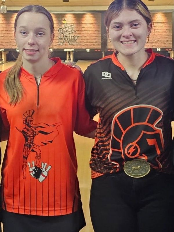 Khara Kimes and Miley Holden of Sturgis are headed to the state bowling finals.