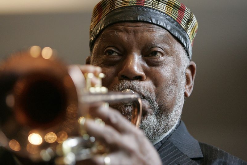 Marcus Belgrave plays his trumpet at the Virgil H. Carr Cultural Arts Center in Detroit on Monday, Oct. 5, 2009. The last Lake Michigan Film Festival opens Feb. 26 with "Best of the Best: Jazz from Detroit."