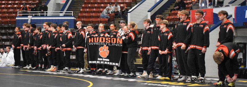 The Hudson Tigers take to the mats as the top seed in Division 4 and are chasing immortality for themselves and their coach during the MHSAA Team State Wrestling Finals
