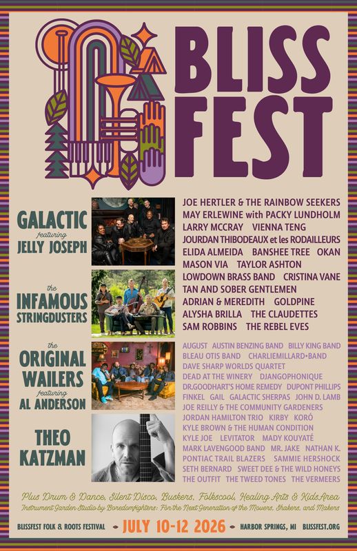 The Blissfest 2026 music lineup.