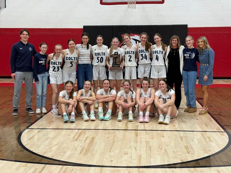 Hillsdale Academy girls basketball defeated Reading to win a district championship.