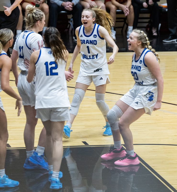 The GVSU women's basketball team hosts Ferris State for the GLIAC Championship on Sunday, March 8.