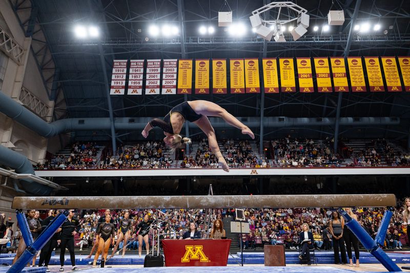West Ottawa graduate Sarah Moraw is one of the top gymnasts for Minnesota as the Gophers prepare for the Big Ten Championships.