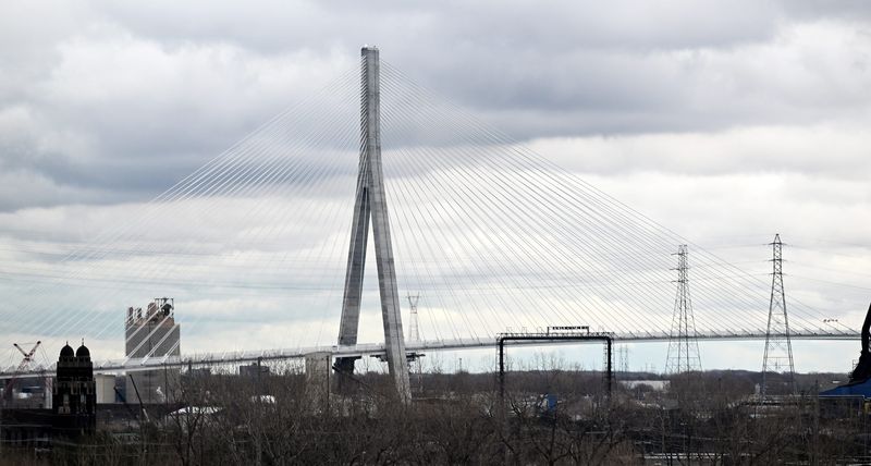The Gordie Howe International Bridge in Detroit on Mar. 11, 2026.
