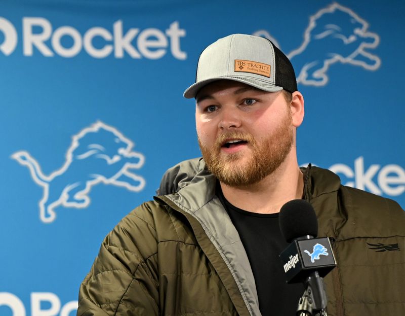 The Lions attacked their most glaring need by signing center Cade Mays.