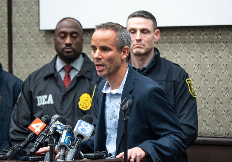 Jewish Federation of Metropolitan Detroit CEO Steven Ingber talks during a press conference at The J Jewish Community Center in West Bloomfield on Thursday, March 12, 2026, following an incident where a man drove a truck into Temple Israel, a Jewish synagogue, in West Bloomfield in a lunchtime attack that left him dead, injured a security guard and set the building on fire, authorities said.