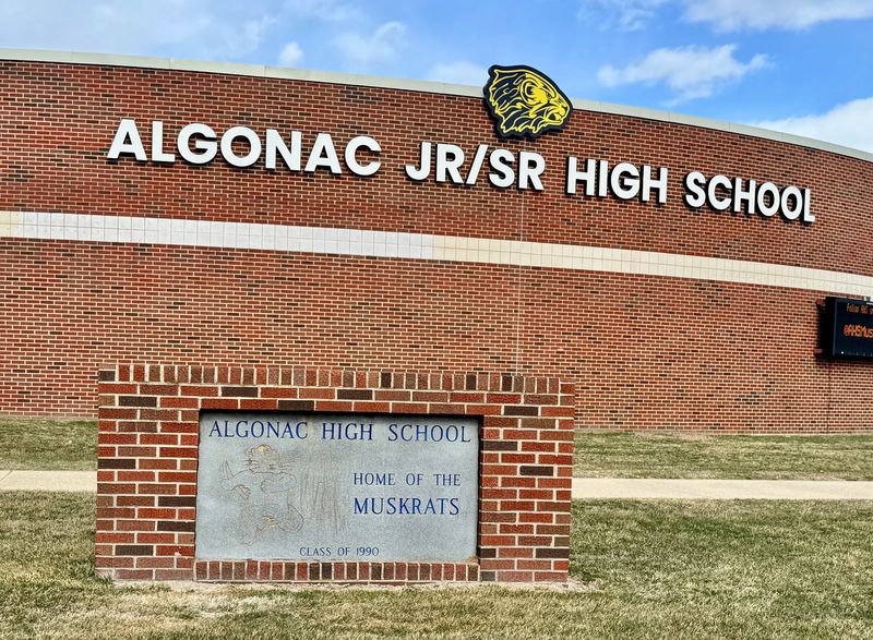 Algonac Jr./Sr. High School located at 5200 Taft Rd. in Clay Township is shown on March 12, 2026.