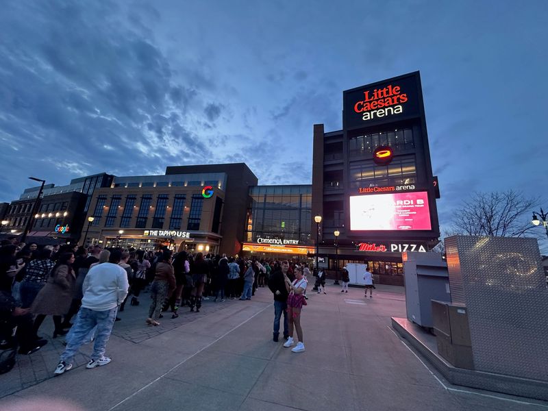 Fans file into Little Caesars Arena as Cardi B's first arena tour comes to town on Sunday, March 15, 2026.