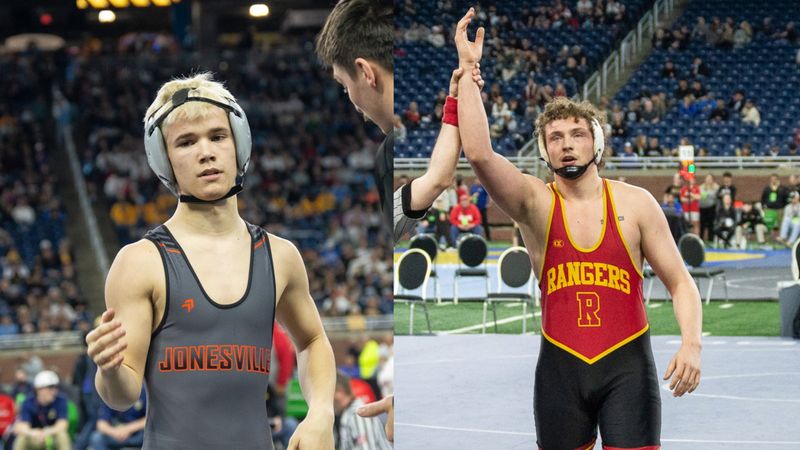 Jonesville senior Blake Ryan earned the Reader's Choice Wrestling MVP. Reading junior Isaac Westfall was named the Hillsdale Daily News Choice MVP.