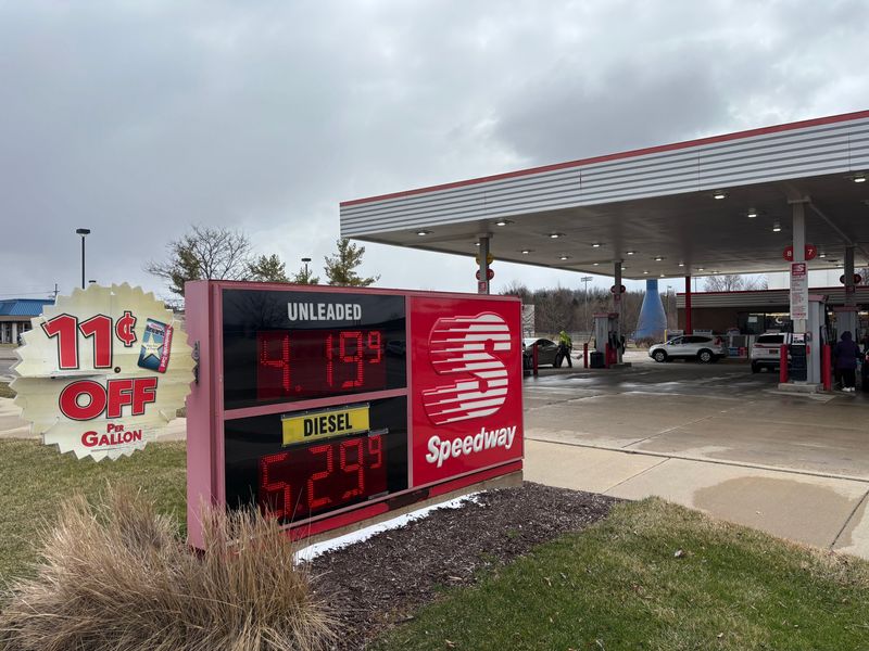 A gallon of unleaded gas at the Speedway gas station at 3598 E Grand River Ave. in Genoa Township between Howell and Brighton reached $4.19 on Monday, March 23, 2026.