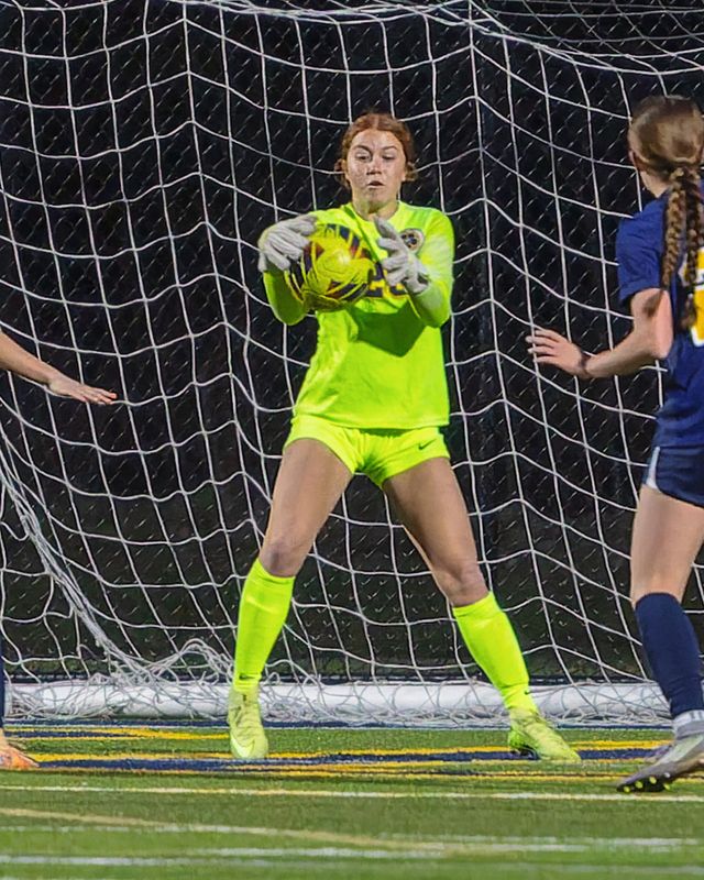 Hartland goalie Haley DePestel made 10 saves during a 2-0 shutout of Salem.