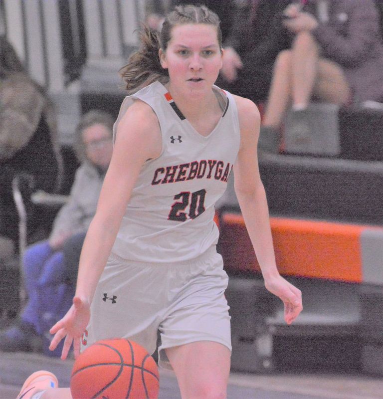 Cheboygan junior Cloee Rupp (20), the Daily Tribune's 2025-26 girls basketball area player of the year, leads the way on this year's all-area first team.