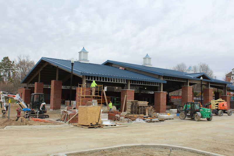 Construction delays continue to push back the opening of Howell’s Fire and Ice District, but officials say they still hope to have most of the development finished by the end of April.