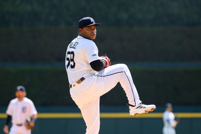 For now, Framber Valdez (pictured) follows ace Tarik Skubal in the Tigers starting rotation.